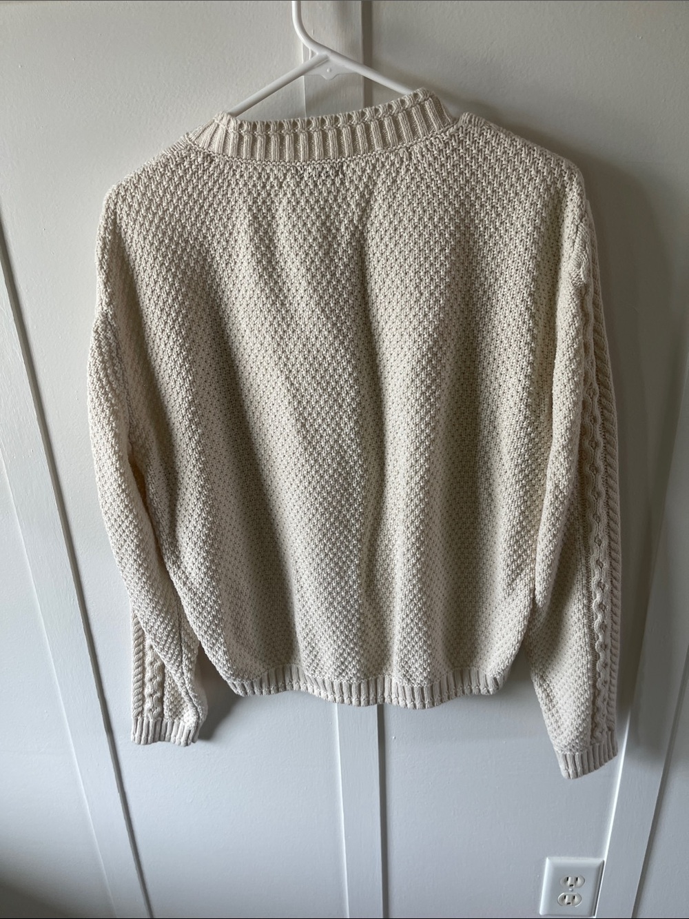 wild fable Cream Cable-Textured Button Cardigan - Picture 4 of 5